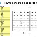 How To Generate Bingo Cards With A List Of Words