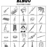 Instrument Bingo Game Northwest Music Http://www