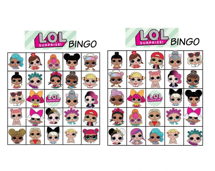 Printable Lol Doll Bingo Cards