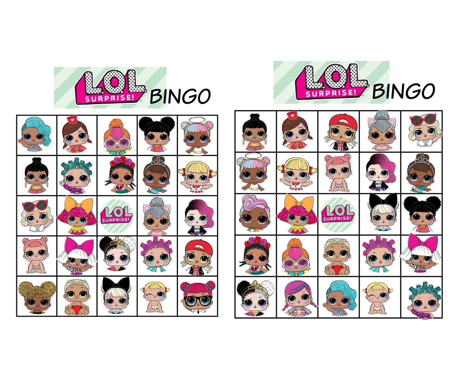 L.o.l. Dolls Bingo - Voor Kinderen, Feestje En Verjaardag
