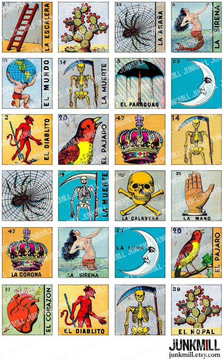 Mexican Bingo Cards Printable