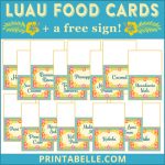 Luau Party Food (+Printables!) | Luau Party, Luau, Luau Food