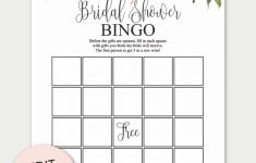 Marsala Printable Bridal Shower Bingo Cards | Bridal Shower