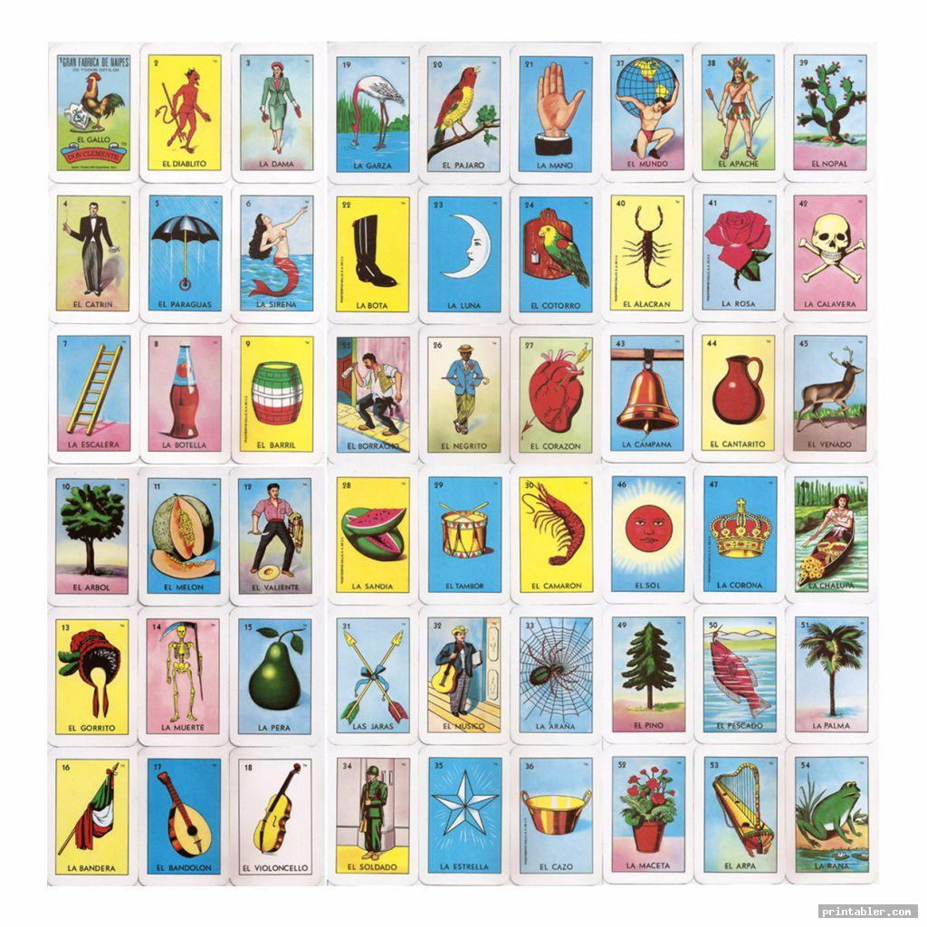 Mexican Bingo Cards Printable - Printabler