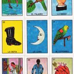 Mexican Loteria Cards, Six Pages Of Different Cards