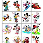 Mickey Mouse Sports Bingo   English Esl Worksheets For