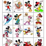 Mickey Mouse Sports Bingo   English Esl Worksheets For
