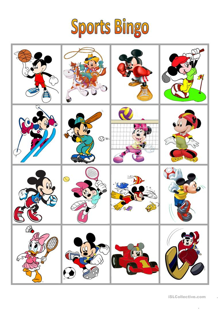 Mickey Mouse Bingo Cards Printable | Printable Bingo Cards