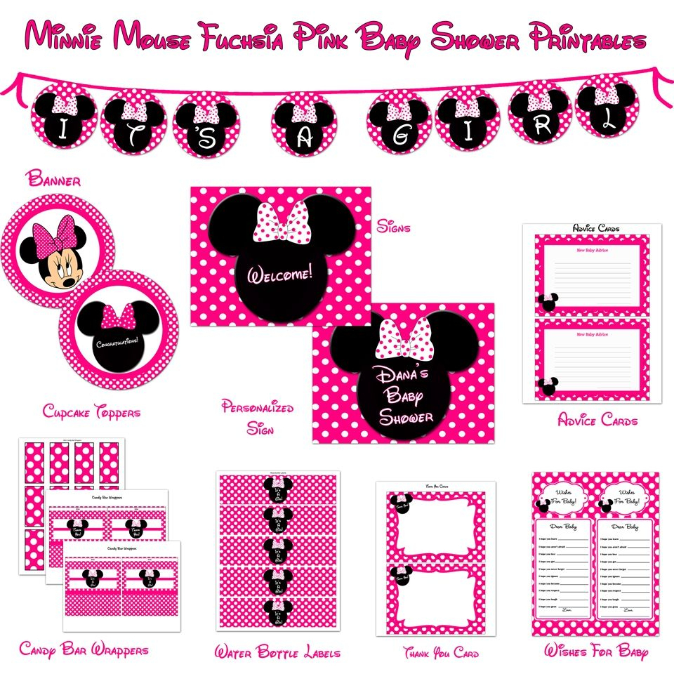 Minnie+Mouse+Baby+Shower+Printables | Minnie Mouse Baby