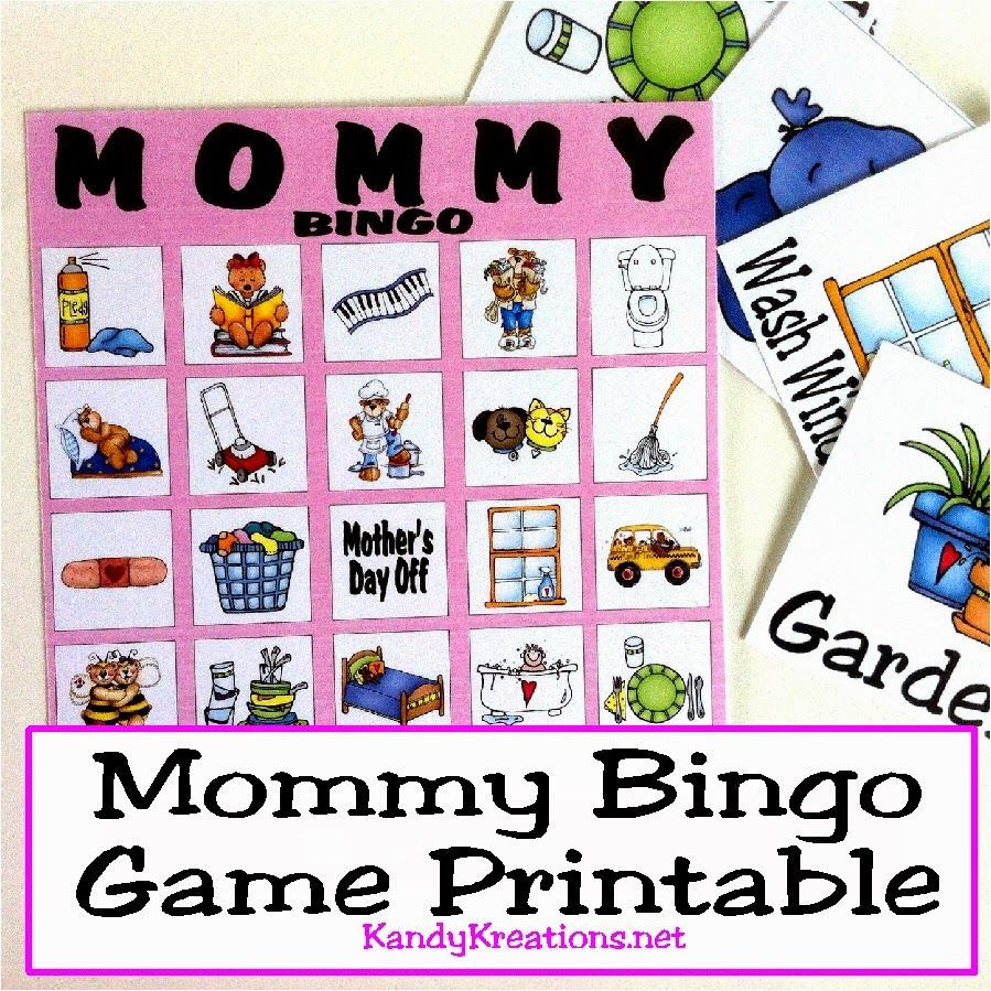 Mothers Day Mommy Bingo Game Printable | Mother&amp;#039;s Day Games