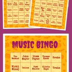 Music Bingo | Ra | Free Printable Bingo Cards, Halloween