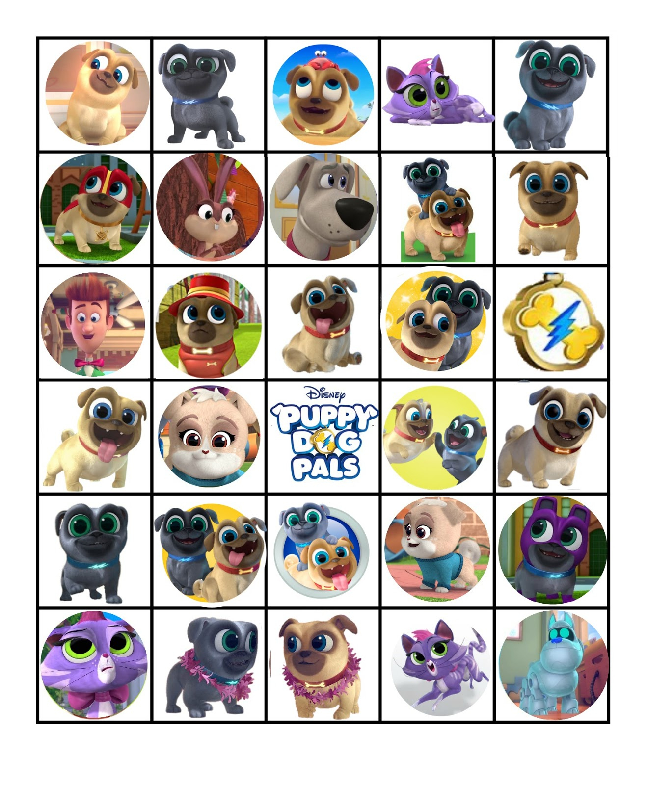 Musings Of An Average Mom: Free Printable Puppy Dog Pals Bingo