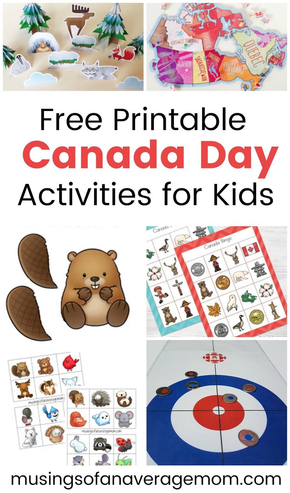 Musings Of An Average Mom: Printable Canada Day Activities