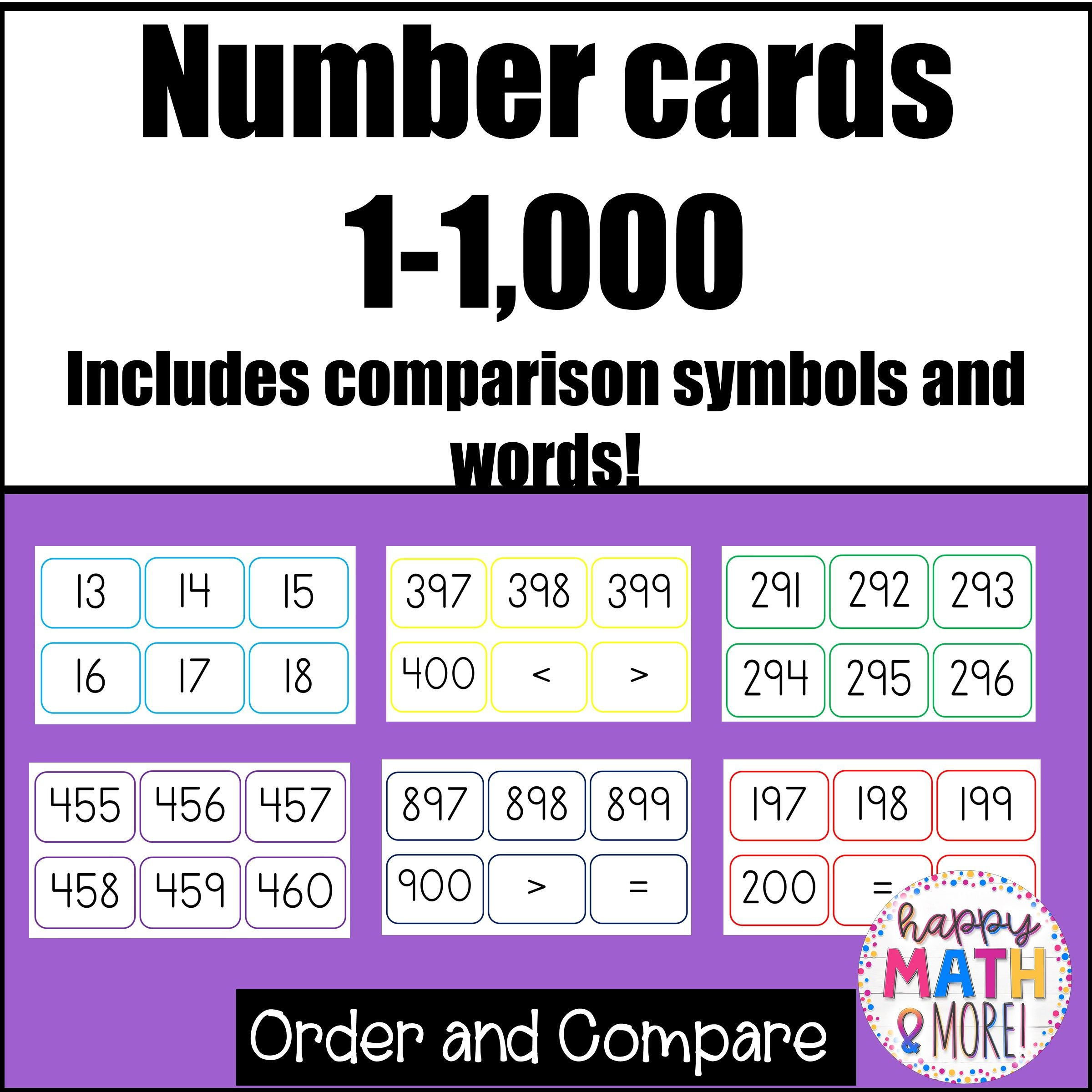 Numbers-100-~-1000-Chart 1,149×1,639 Pixels | Free Math ...