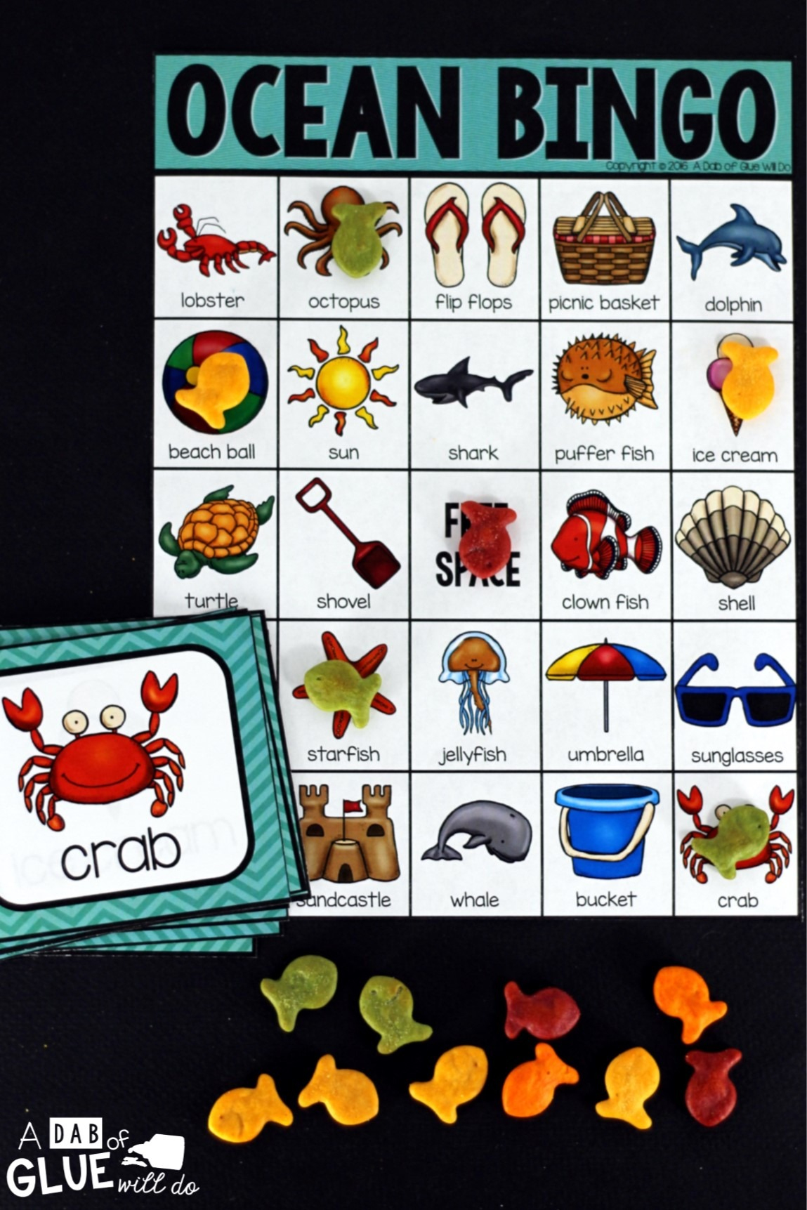 Ocean Bingo Printable Bingo Cards