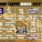 Oscars 2017 | Red Carpet Oscars Bingo Cards