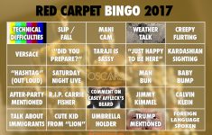 Oscars 2017 | Red Carpet Oscars Bingo Cards