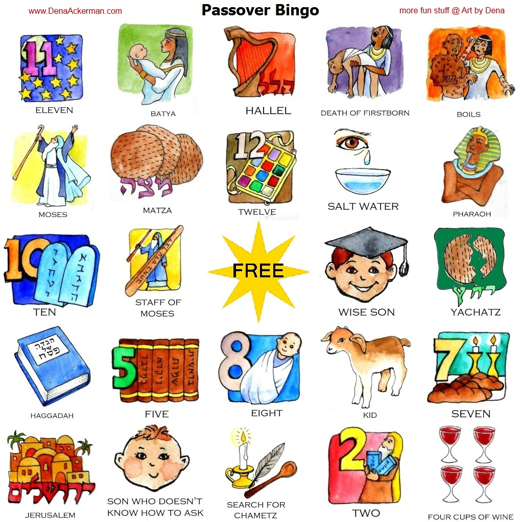 Passover Bingo Printable Files – Dena Ackerman