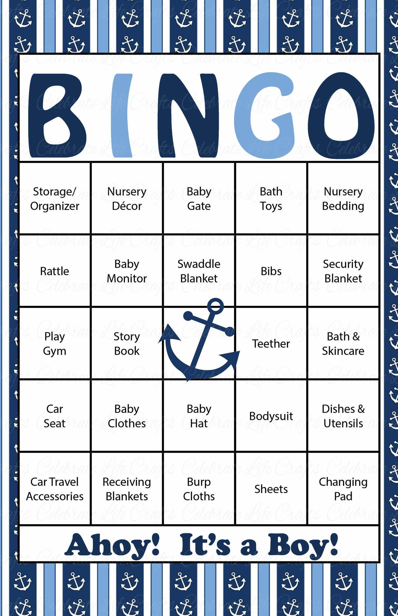 Pin On Baby Shower Bingo