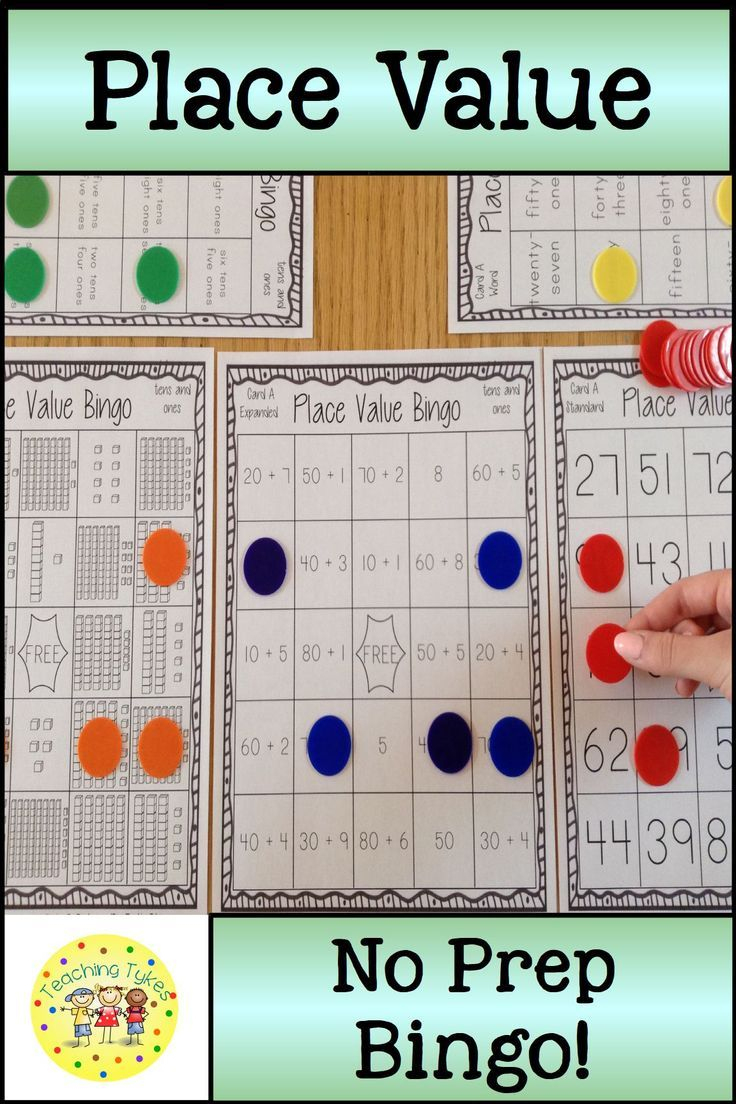 Place Value Bingo Tens And Ones | Place Values, Tens, Ones