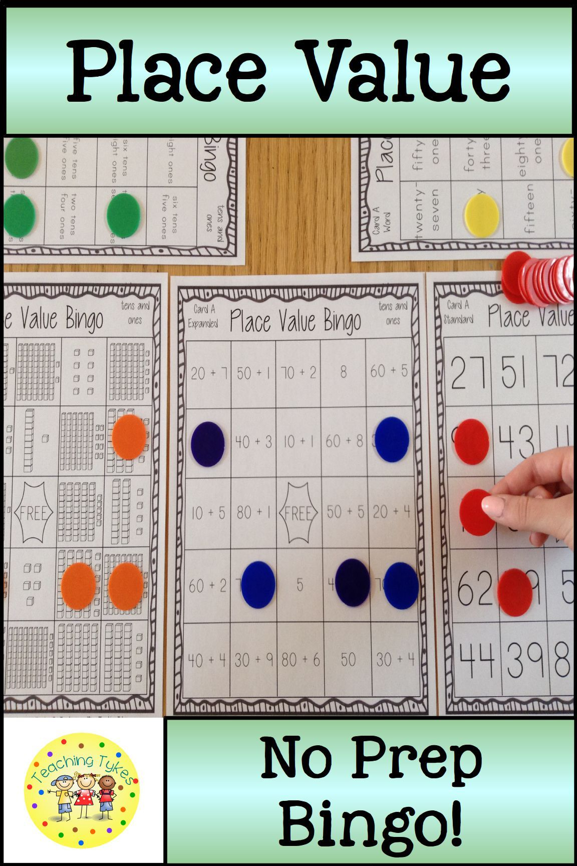 Place Value Bingo Tens And Ones | Tens, Ones, Math