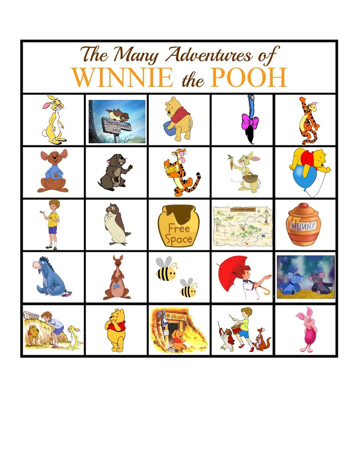 Play Along With The Many Adventures Of Winnie The Pooh With