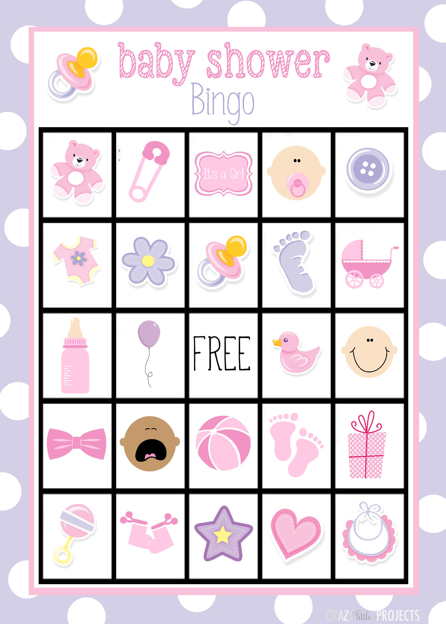 Print Out These Baby Shower Bingo Cards To Play At Your Baby