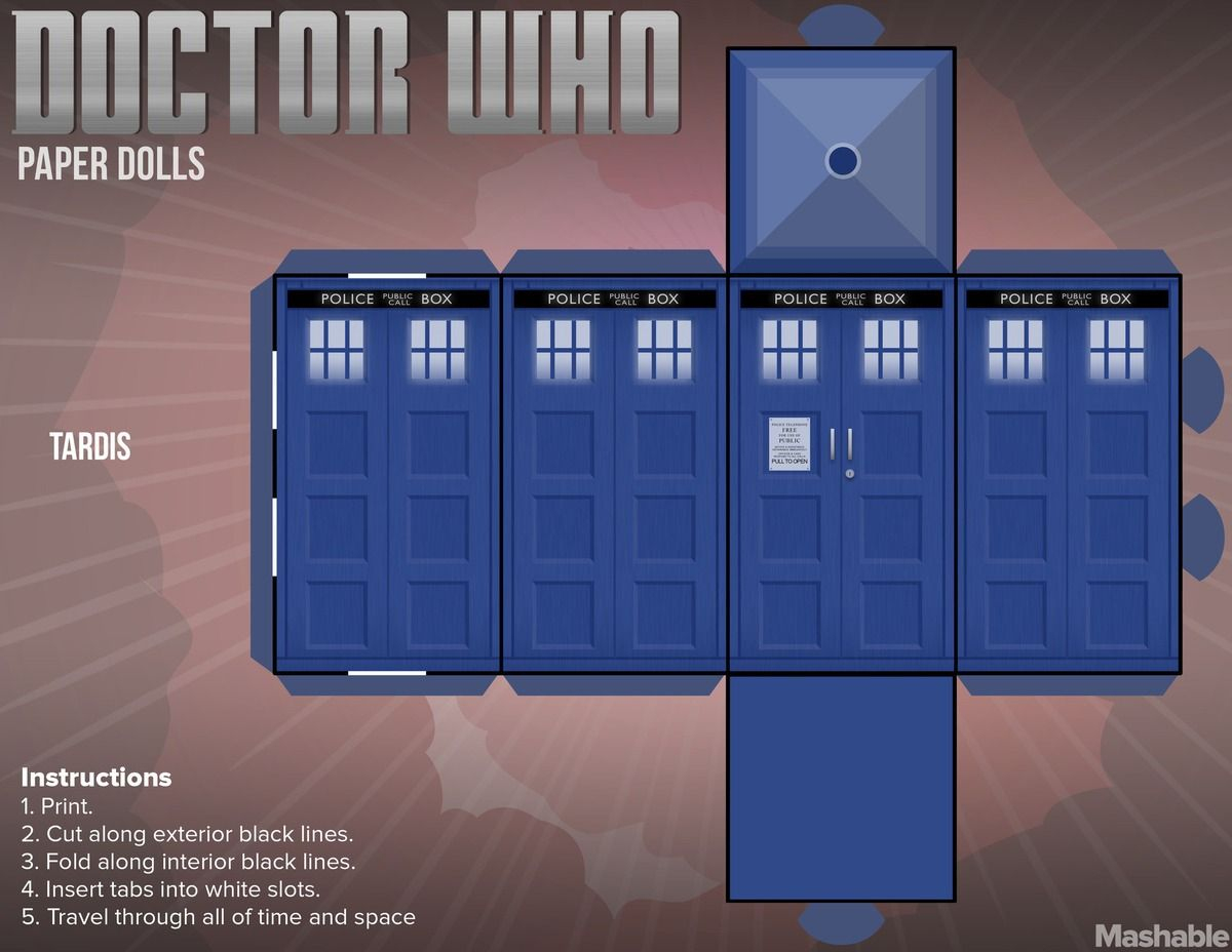 Print Your Own &amp;#039;doctor Who&amp;#039; Paper Dolls | Doctor Who