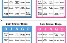 Printable Baby Shower Bingo – 50 Cards (Pink And Blue) – Printable Games