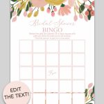 Printable Bridal Shower Bingo (Whimsical Botanical) | Bridal