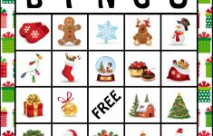 Printable Christmas Bingo Clipart