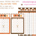 Printable Fall Pumpkin Bingo Cards – Quantity Of 30