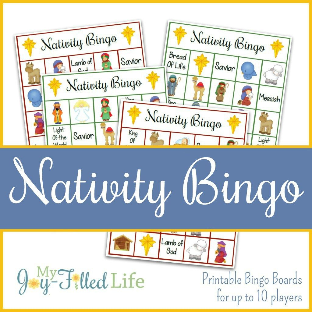 Printable Nativity Bingo | Nativity Bingo, Printable
