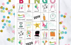 Printable New Year's Eve Bingo Sheets