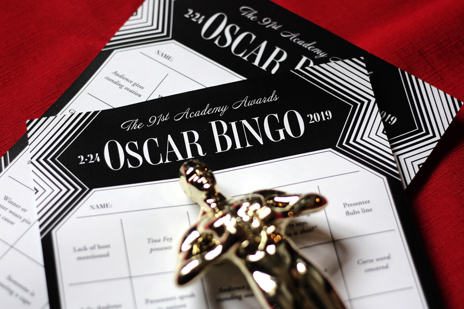 Printable Oscars Bingo | Updated With 2019 Oscars Presenters
