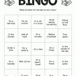Reading Bingo 1 (Free Printable)