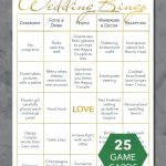 Reception Games For A Fun Wedding: Wedding Bingo Printable