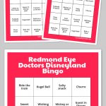 Redmond Eye Doctors Disneyland Bingo | Free Printable Bingo