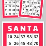 S A N T A Bingo | Free Printable Bingo Cards, Bingo Cards
