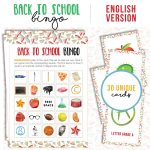 School Bingo Printable Game | 30 Different Cards | First Day Of Class 2019