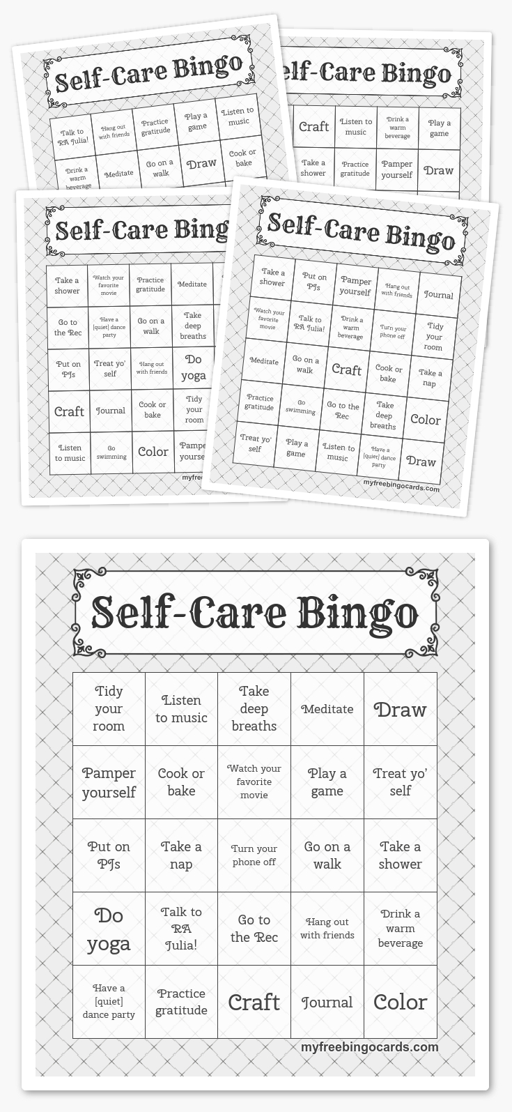 Self-Care Bingo | Harry Potter Party, Free Printable Bingo