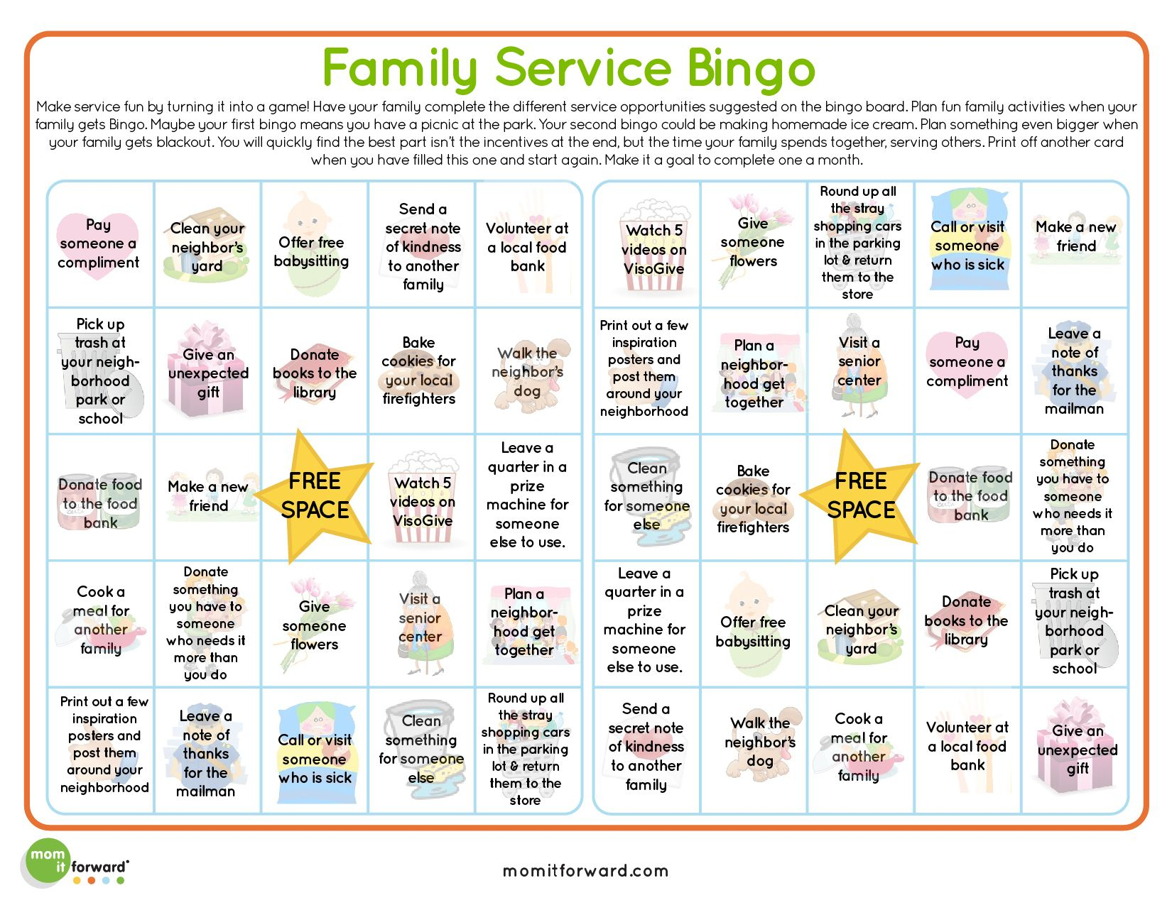 Service Bingo Card Printable | Bingo Cards, Bingo, Cards