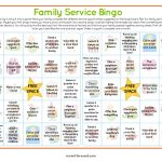 Service Bingo Card Printable | Bingo Cards, Kindness For