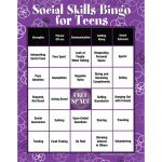 Social Skills|Characteristics|Communication|Teens|Bingo Game