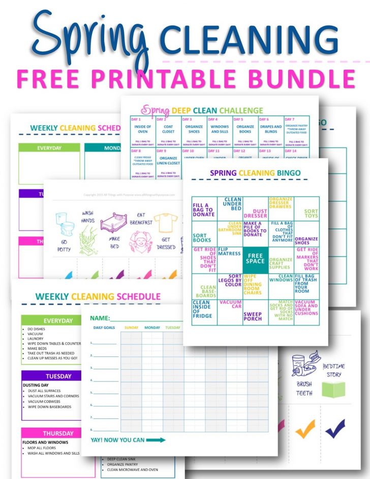 Spring Cleaning Printables For The Whole Family Printable Bingo Cards Spring Cleaning Printables For The Whole Family Printable Bingo Cards