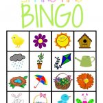 Springtime Bingo Game Printable | Spring Preschool