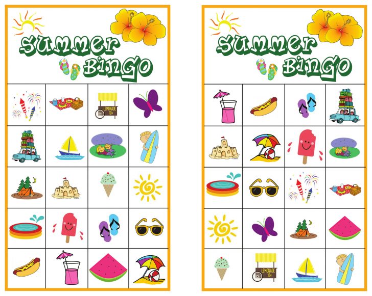 Printable Picture Bingo Cards For Kids