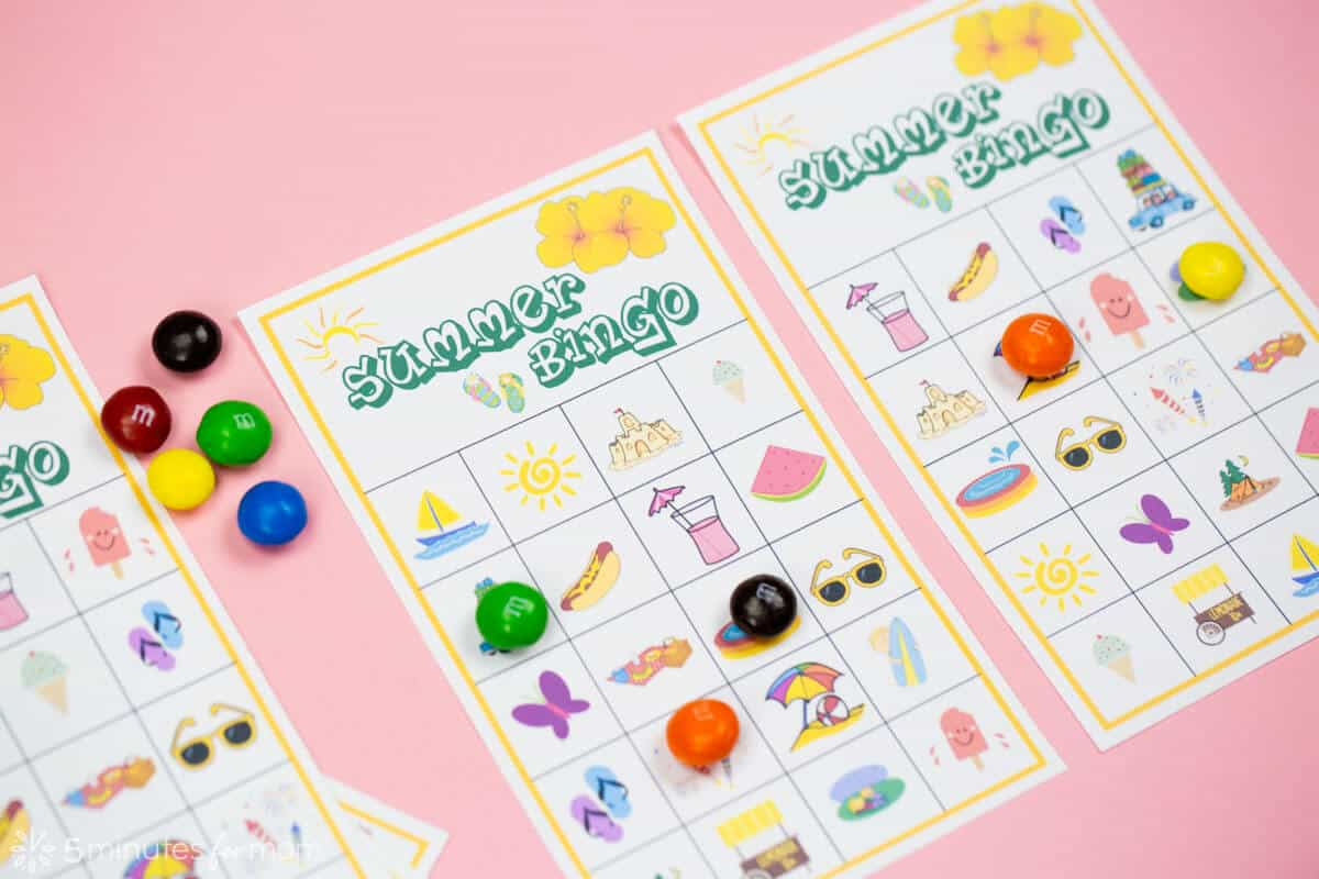 Summer Bingo Game With Free Printables