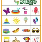Summer Bingo Game With Free Printables | Bingo Games, Bingo
