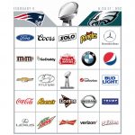 Super Bowl 52 Commercial Bingo
